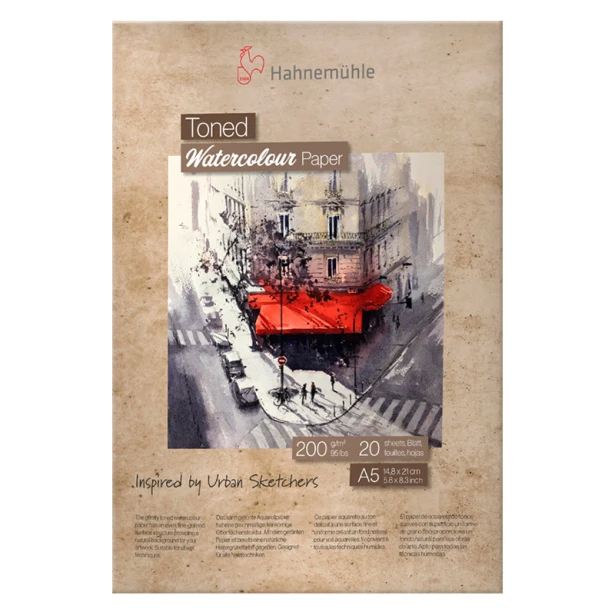 Toned Watercolur Paper Beige Hahnemuhle 200 g, A5