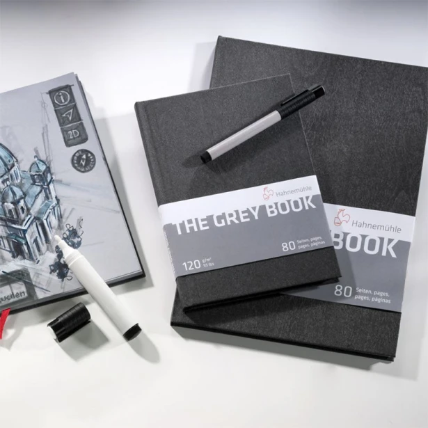 Szkicownik The Grey Book Hahnemuhle, 120 g, 40 ark. A5