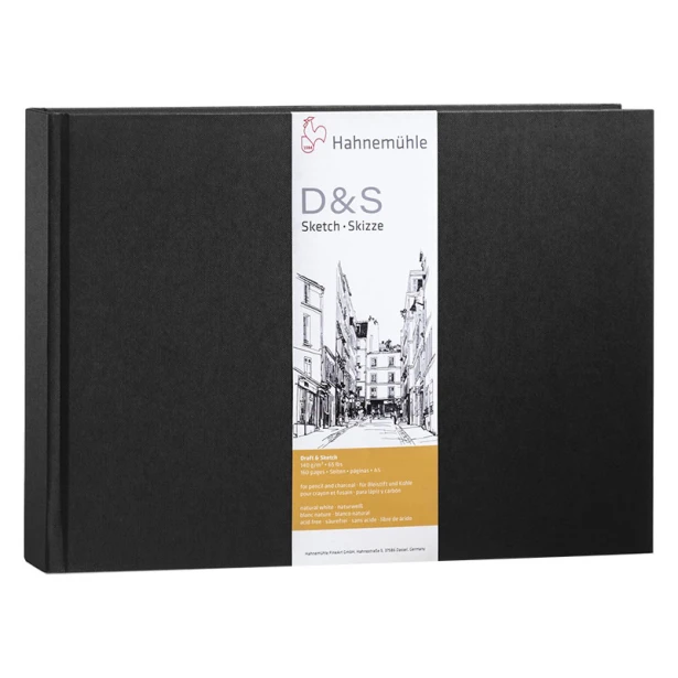 Szkicownik D&amp;S Sketch Hahnemuhle A5 poziomy, 140 g/m²