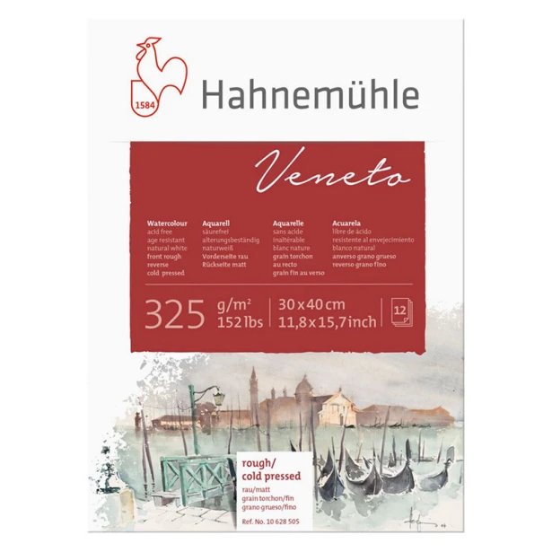 Blok akwarelowy Veneto Hahnemuhle 30 x 40 cm, 325 g/m²
