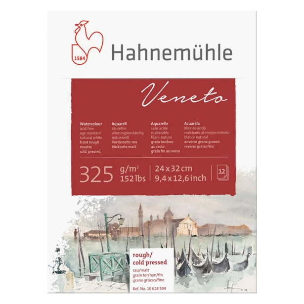 Blok akwarelowy Veneto Hahnemuhle 24 x 32 cm, 325 g/m²