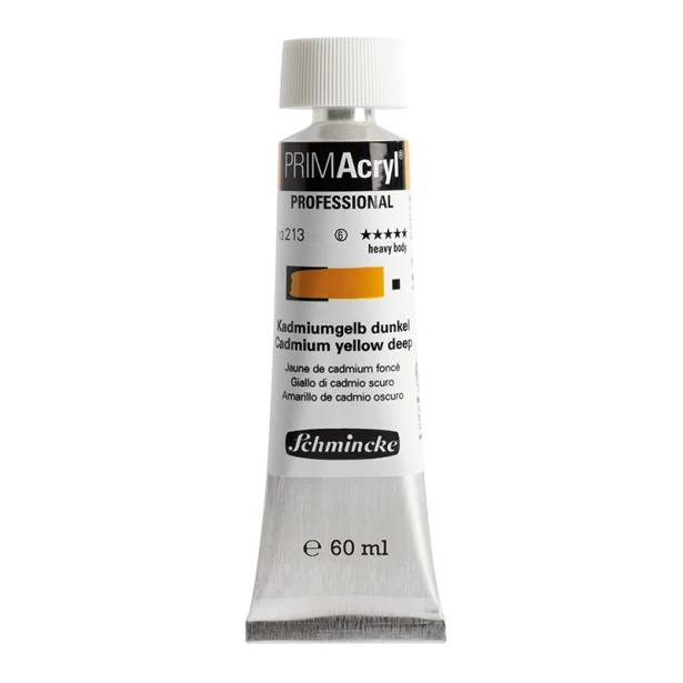 213 Cadm, Yellow Deep, PRIMAcryl heavy body, Schmincke 60 ml