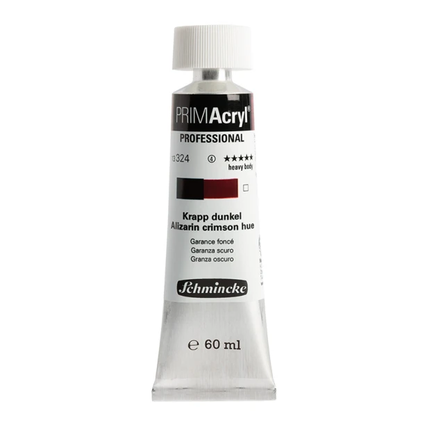 324 Alizarin Crimson Hue, PRIMAcryl heavy body, Schmincke 60 ml