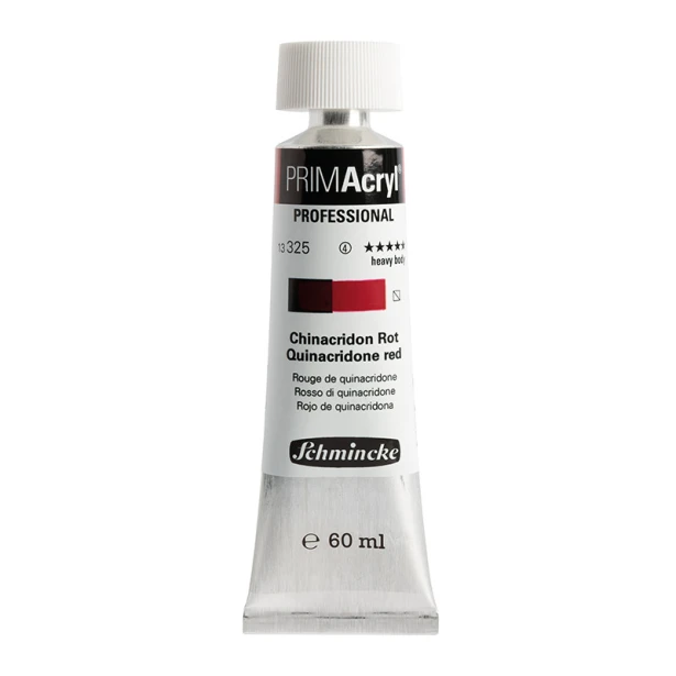 325 Quinacridone Red, PRIMAcryl heavy body, Schmincke 60 ml