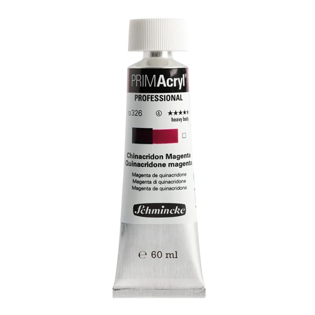 326 Quinacridone Magenta, PRIMAcryl heavy body, Schmincke 60 ml