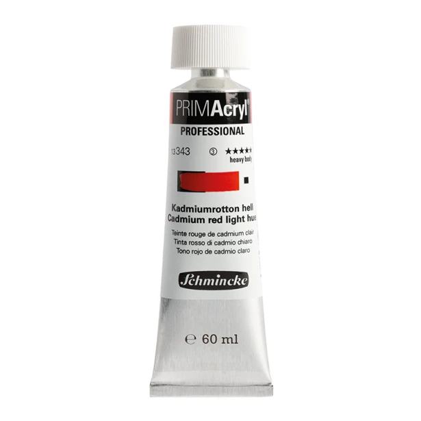343 Cadmium Red L. Hue, PRIMAcryl heavy body, Schmincke 60 ml