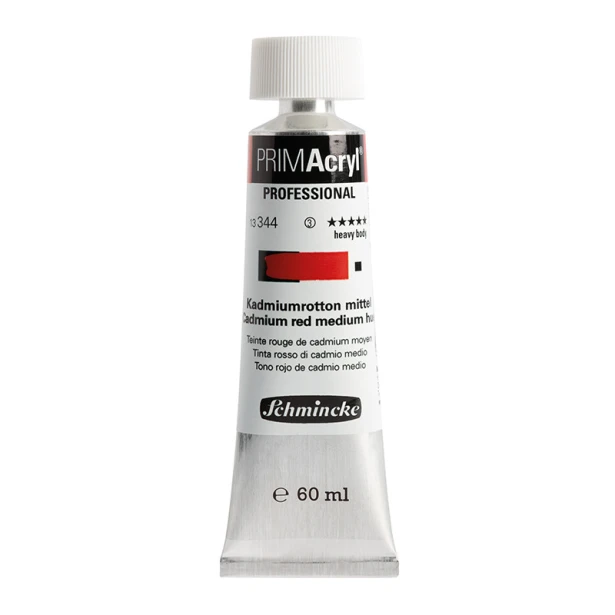 344 Cadm. Red Med. Hue, PRIMAcryl heavy body, Schmincke 60 ml