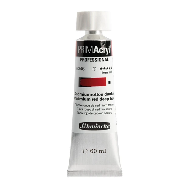 346 Cadm. Red Deep Hue, PRIMAcryl heavy body, Schmincke 60 ml