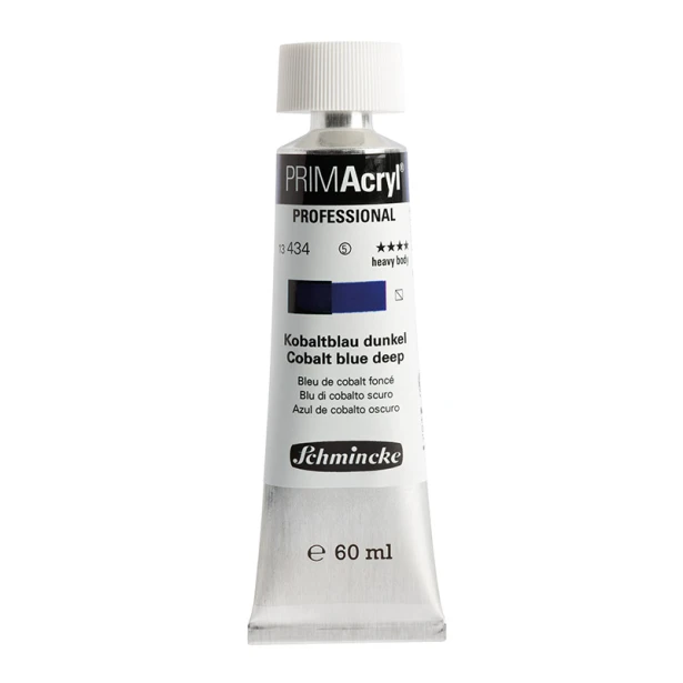 434 Cobalt Blue Deep, PRIMAcryl heavy body, Schmincke 60 ml