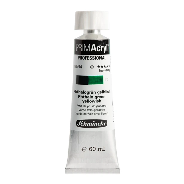 564 Phth. Green Yellow., PRIMAcryl heavy body, Schmincke 60 ml