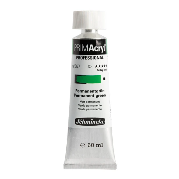 567 Permanent Green, PRIMAcryl heavy body, Schmincke 60 ml