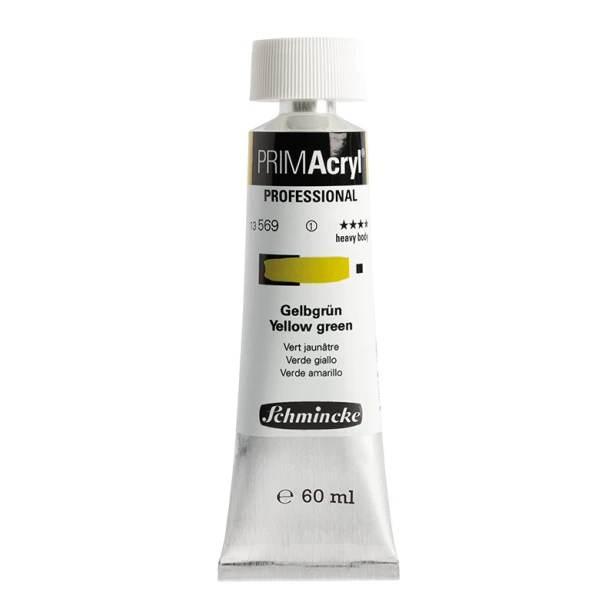 569 Yellow Green, PRIMAcryl heavy body, Schmincke 60 ml
