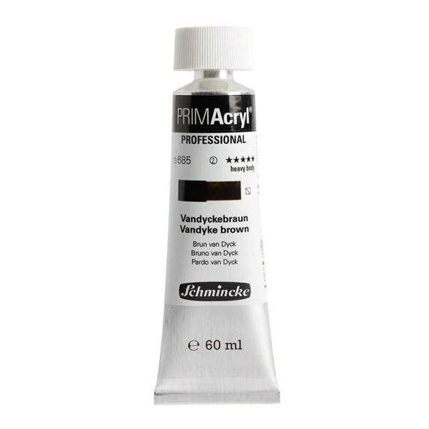 685 Vandyke Brown, PRIMAcryl heavy body, Schmincke 60 ml