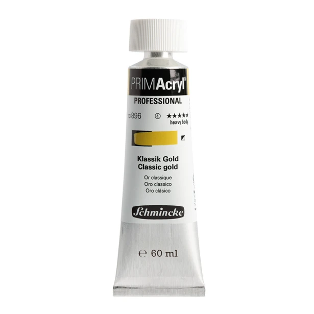 896 Classic Gold, PRIMAcryl heavy body, Schmincke 60 ml