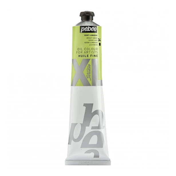 34 Bright Green, farba olejna Studio XL Pebeo 200 ml