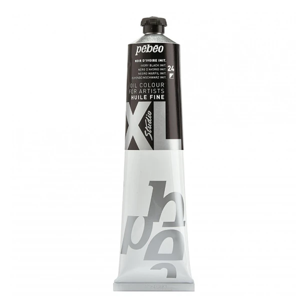 24 Ivory Black, farba olejna Studio XL Pebeo 200 ml