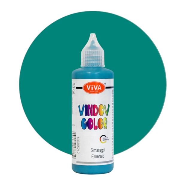 652 Emerald, farba Window Color Viva Decor, 80 ml