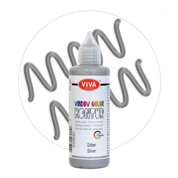 903 Kontur Silver, Window Color Viva Decor, 90 ml