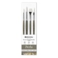 Perla, zestaw pędzli syntetycznych Escoda, 4 sztuki