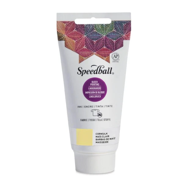 3588 Cornsilk, farba do tkanin Block Printing, Speedball, 75 ml