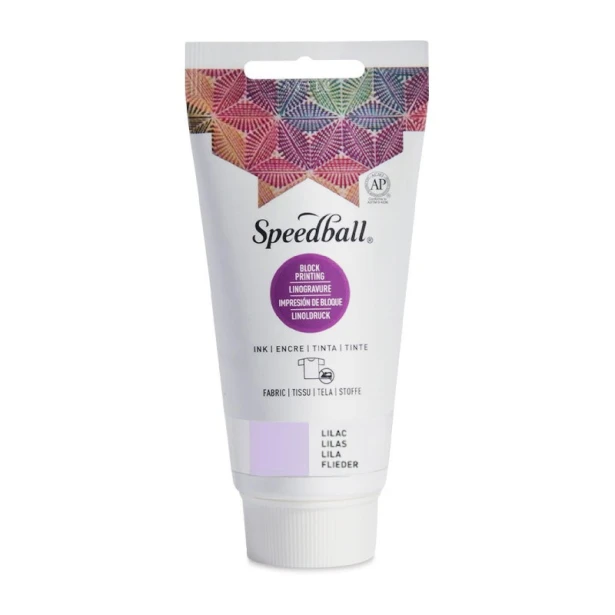 3587 Lilac, farba do tkanin Block Printing, Speedball, 75 ml