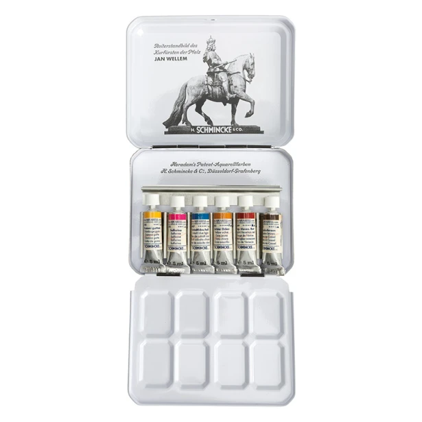 Jan Wellem Retro Set – akwarele w tubce Horadam 6 x 5 ml