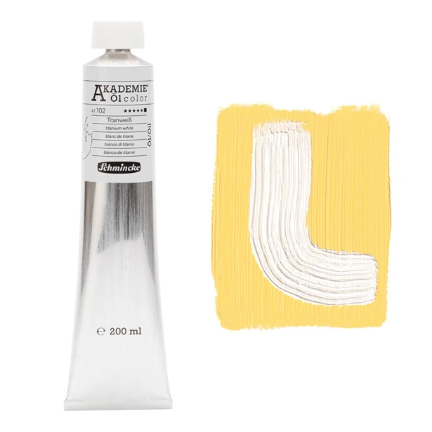 102 Titanium White, farba olejna Akademie Schmincke, 200 ml