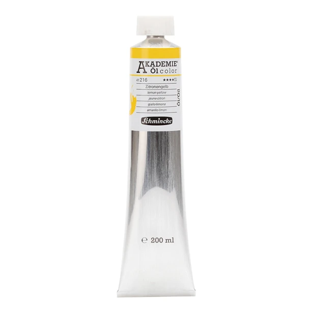 216 Lemon Yellow, farba olejna Akademie Schmincke, 200 ml