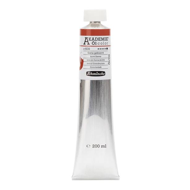 608 Burnt Sienna, farba olejna Akademie Schmincke, 200 ml