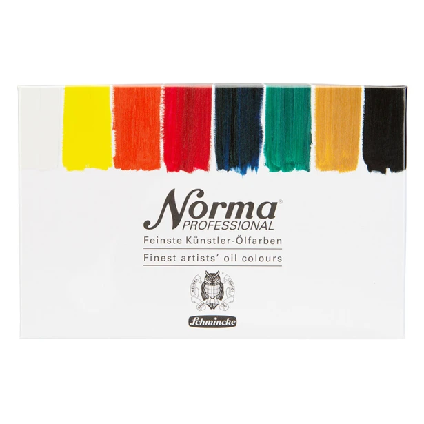 Farby olejne Norma Professional, zestaw 8 x 20 ml