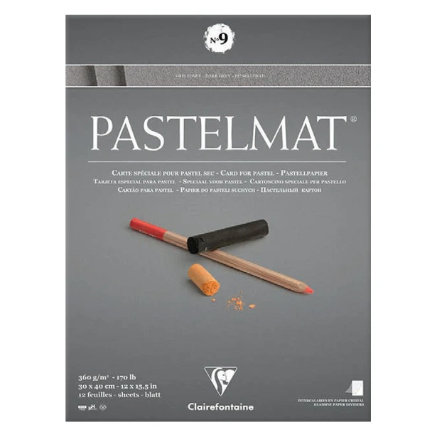 Pastelmat Dark Grey, blok do pasteli 30/40 cm