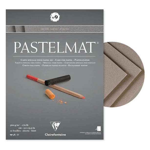 Pastelmat Dark Grey, blok do pasteli 24/30 cm
