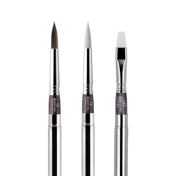 Zestaw 3 pędzli do akwareli Escoda Perla w etui