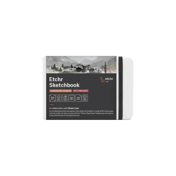 Szkicownik Etchr Sketchbook Landscape HP, 220 g/m, A6