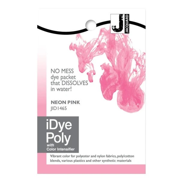 465 Neon Pink, barwnik do tkanin iDye Poly, 14 g
