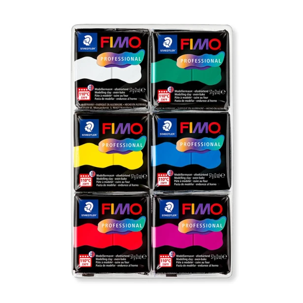 True Colours Fimo Professional, 6 x 57 g