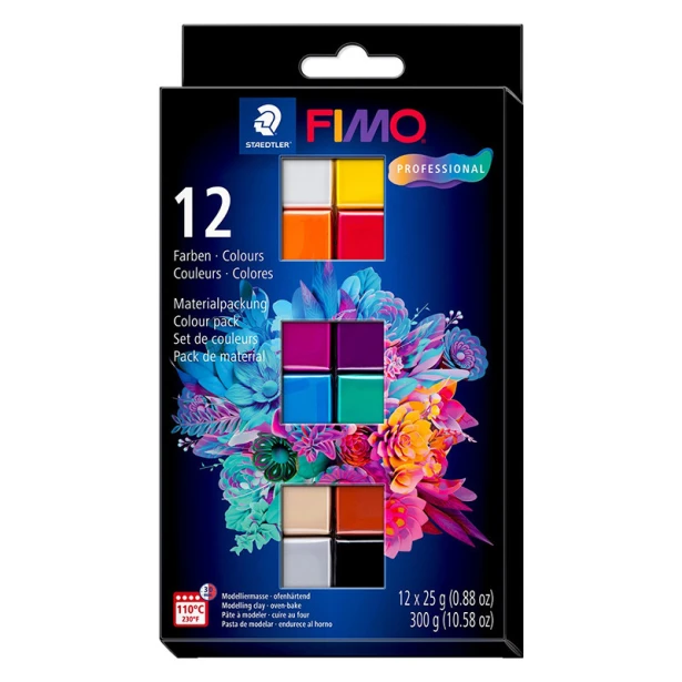 Basics Colour Fimo Professional, 12 x 25 g