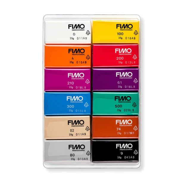 Basics Colour Fimo Professional, 12 x 25 g