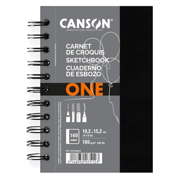 Canson one blok na spirali 10x15cm