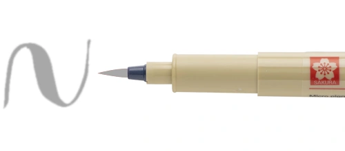 pisak pędzelkowy Pigma Brush cool grey
