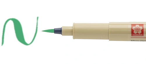 green Pigma Brush Sakura