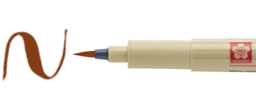 brown pisak pędzelkowy Pigma Brush