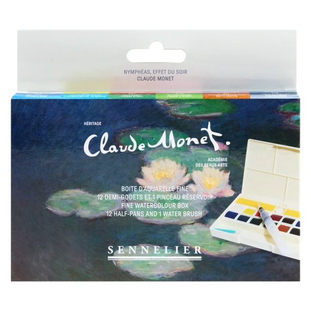 zestaw farb akwarelowych Monet Sennelier