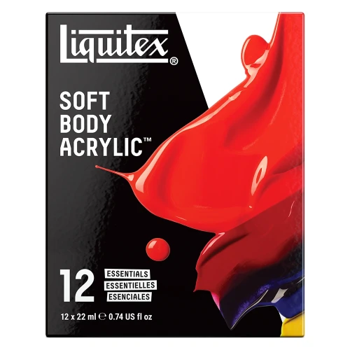 zestaw płynnych farb akrylowych liquitex