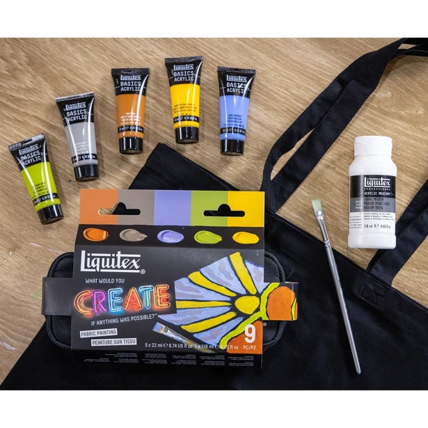zestaw farb do tkanin liquitex