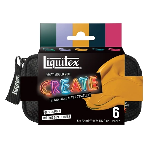 Create Gem Theory Set Heavy Body Liquitex