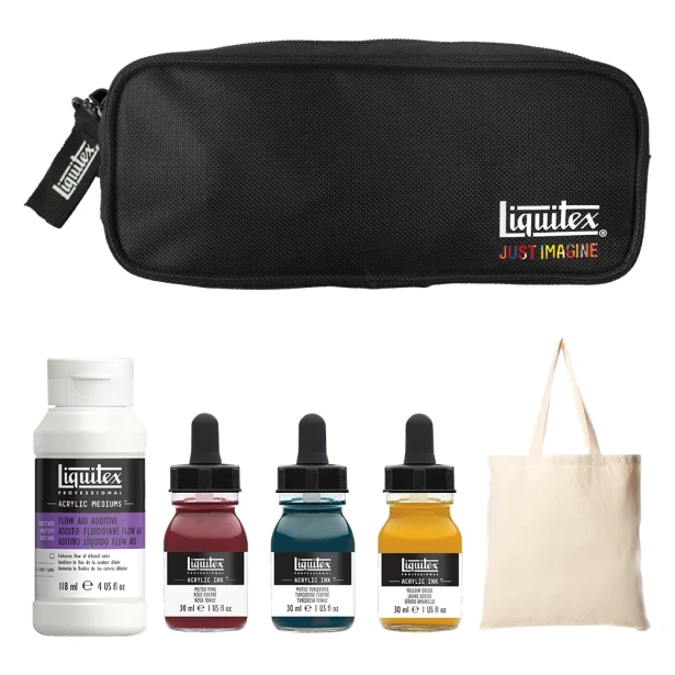 zestaw Create Liquitex staining fabric