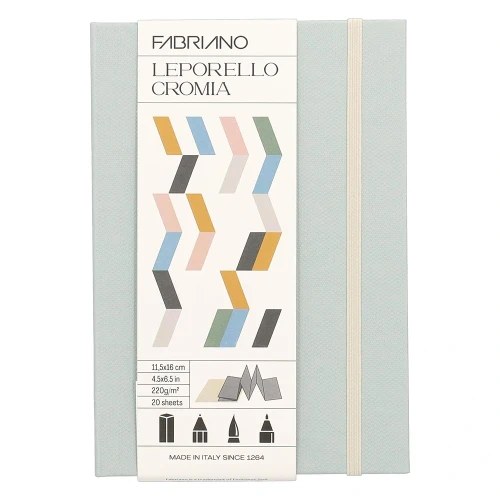 fabriano leporello cromia pale grey