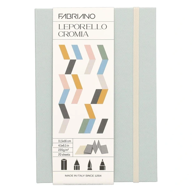 fabriano leporello cromia pale grey
