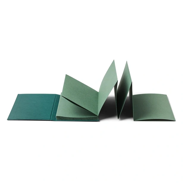 open leporello sketchbook
